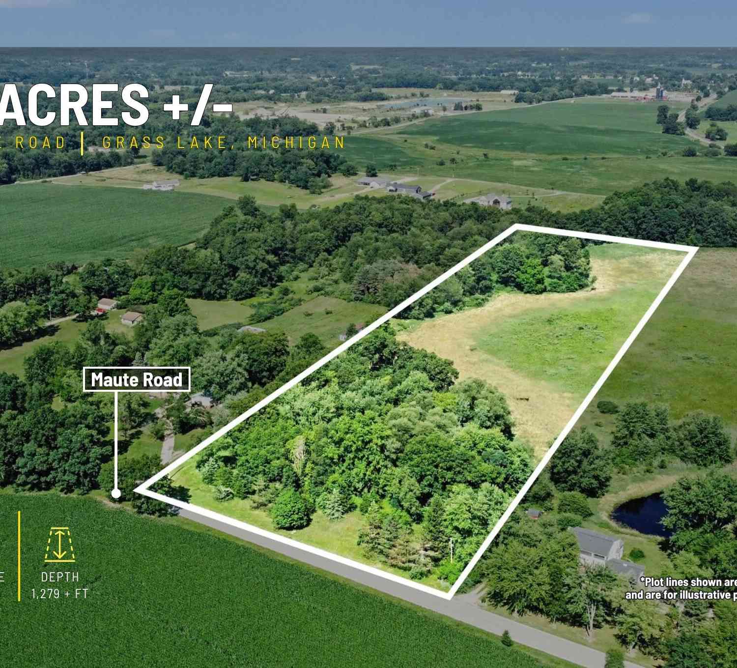 Vacant Land For Sale - 00000 Maute Road<br/> Grass Lake, MI 49240