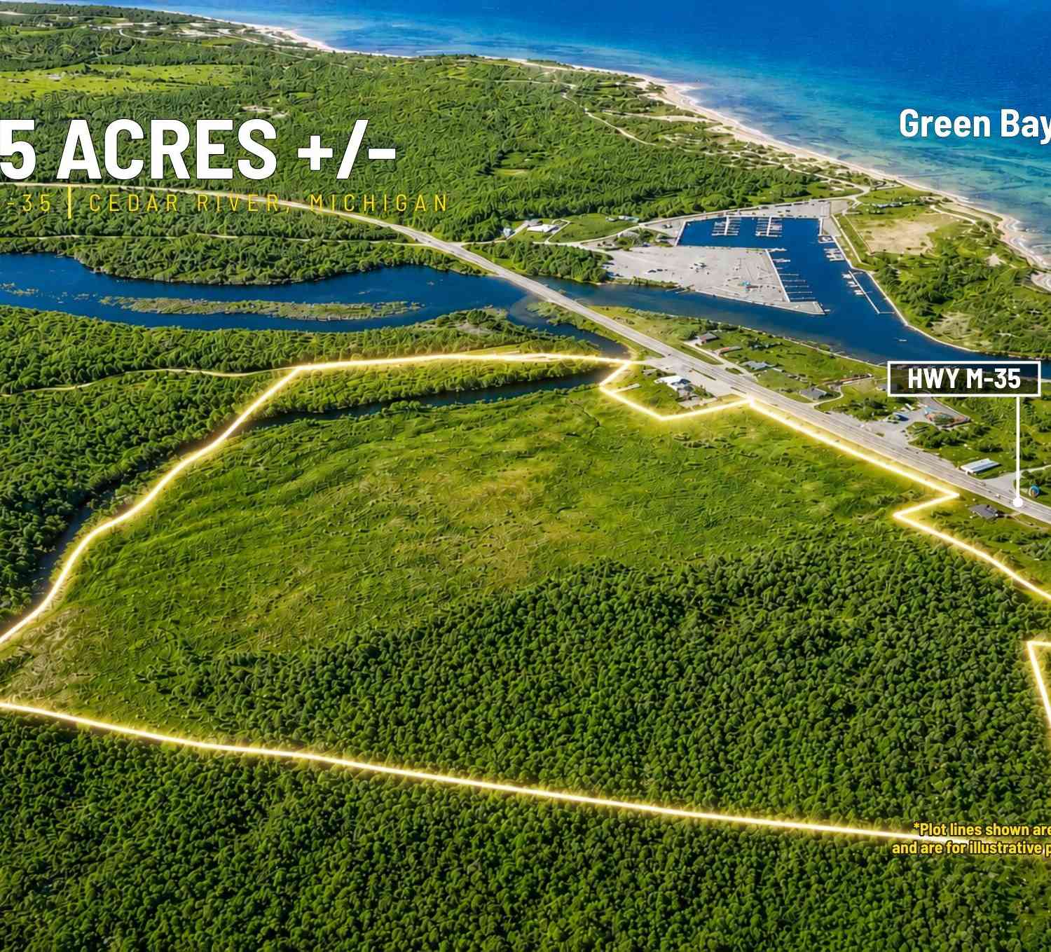 Vacant Land For Sale - 00000 M-35<br/> Cedar River, MI 49887