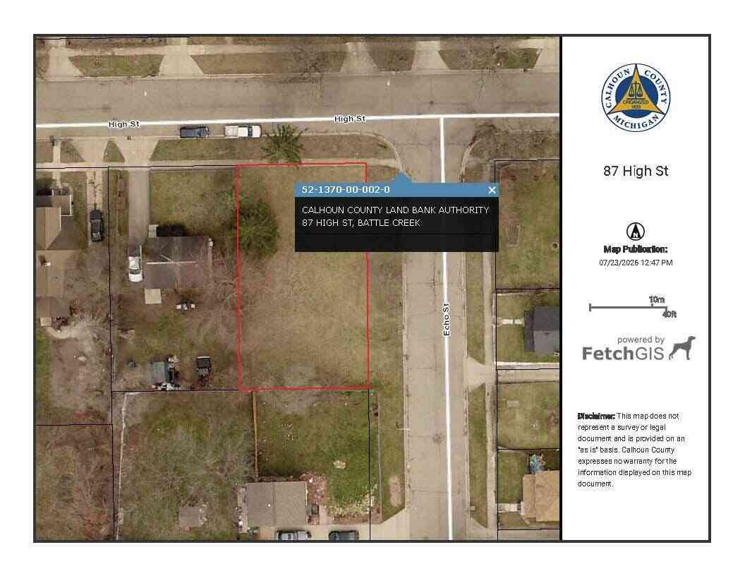 Vacant Land For Sale - 87 High Street<br/> Battle Creek, MI 49014