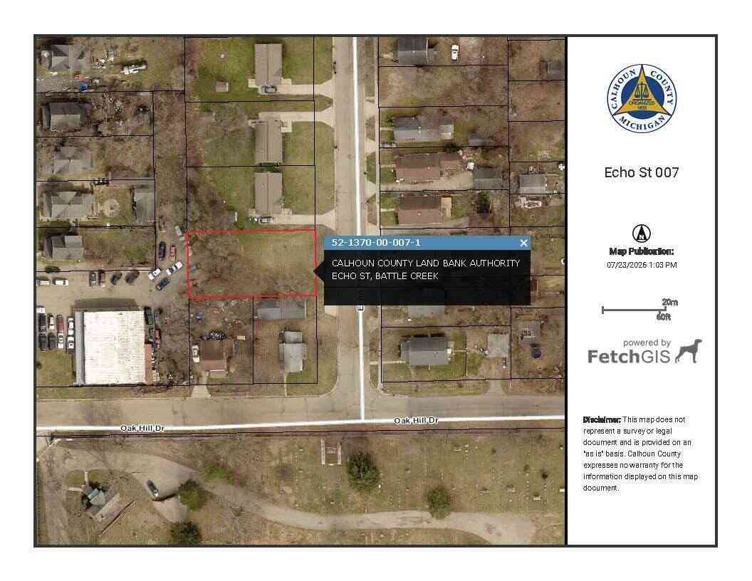 Vacant Land For Sale - V/L Echo Street<br/> Battle Creek, MI 49014