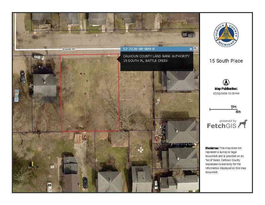 Vacant Land For Sale - 15 South Place<br/> Battle Creek, MI 49014