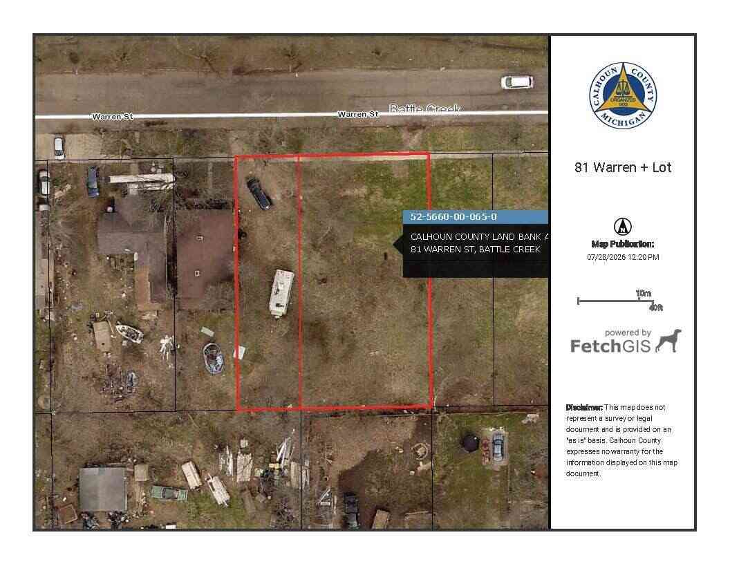 Vacant Land For Sale - 81 Warren Street<br/> Battle Creek, MI 49014