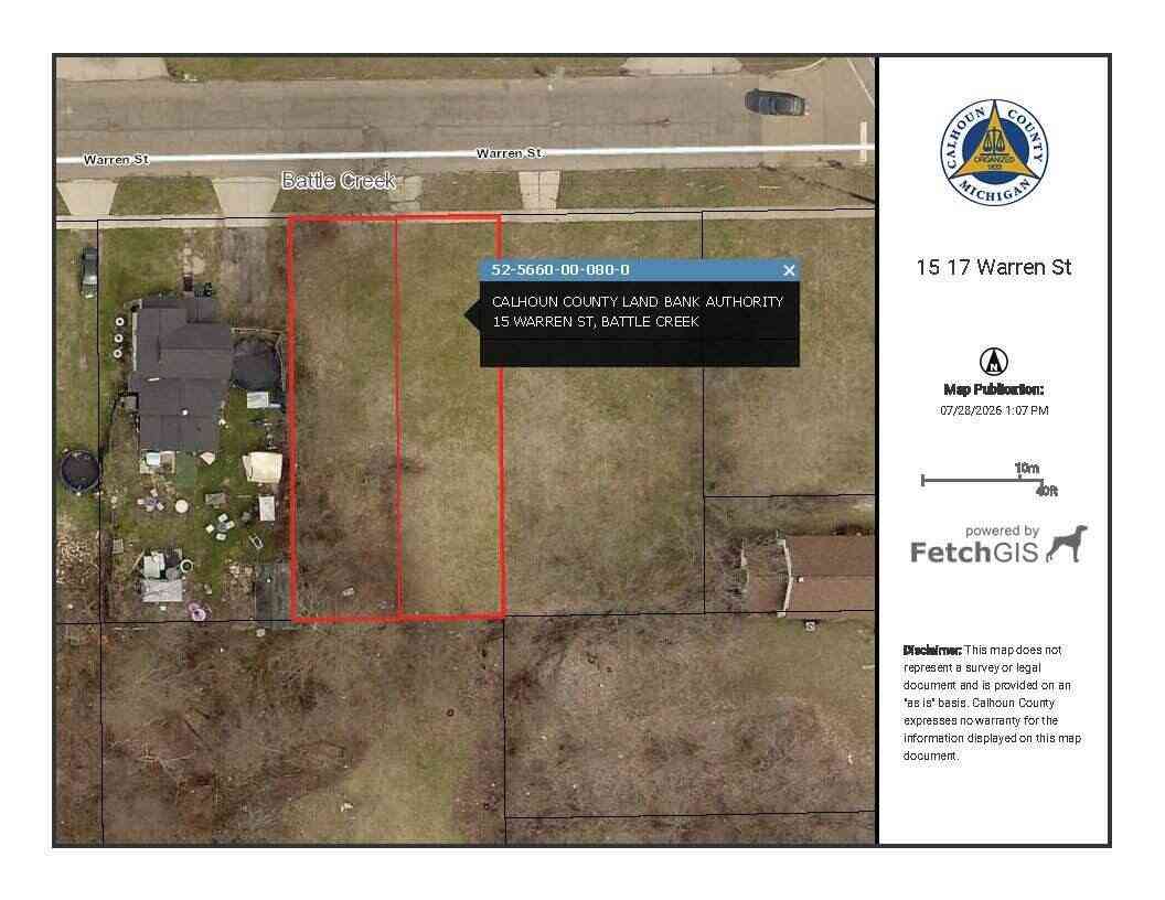 Vacant Land For Sale - 15 Warren Street<br/> Battle Creek, MI 49014