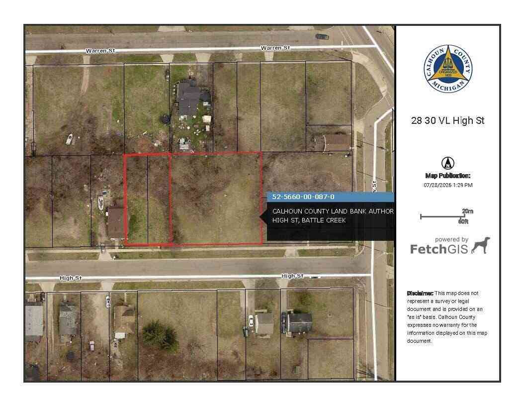 Vacant Land For Sale - 28 High Street<br/> Battle Creek, MI 49014