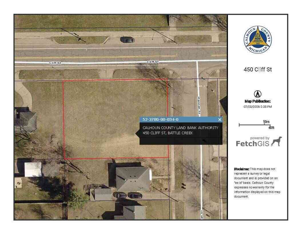 Vacant Land For Sale - 450 Cliff Street<br/> Battle Creek, MI 49014