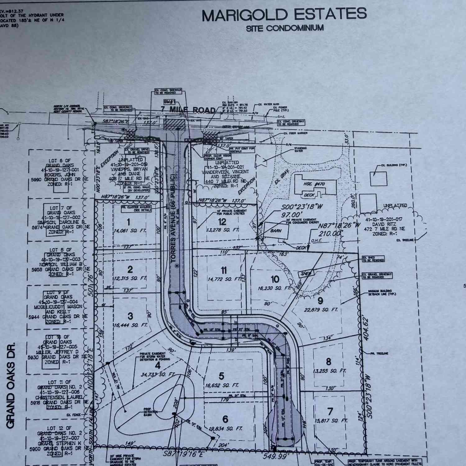 Vacant Land For Sale - 5906 Torres Drive<br/> Kent County, Comstock Park, MI 49321