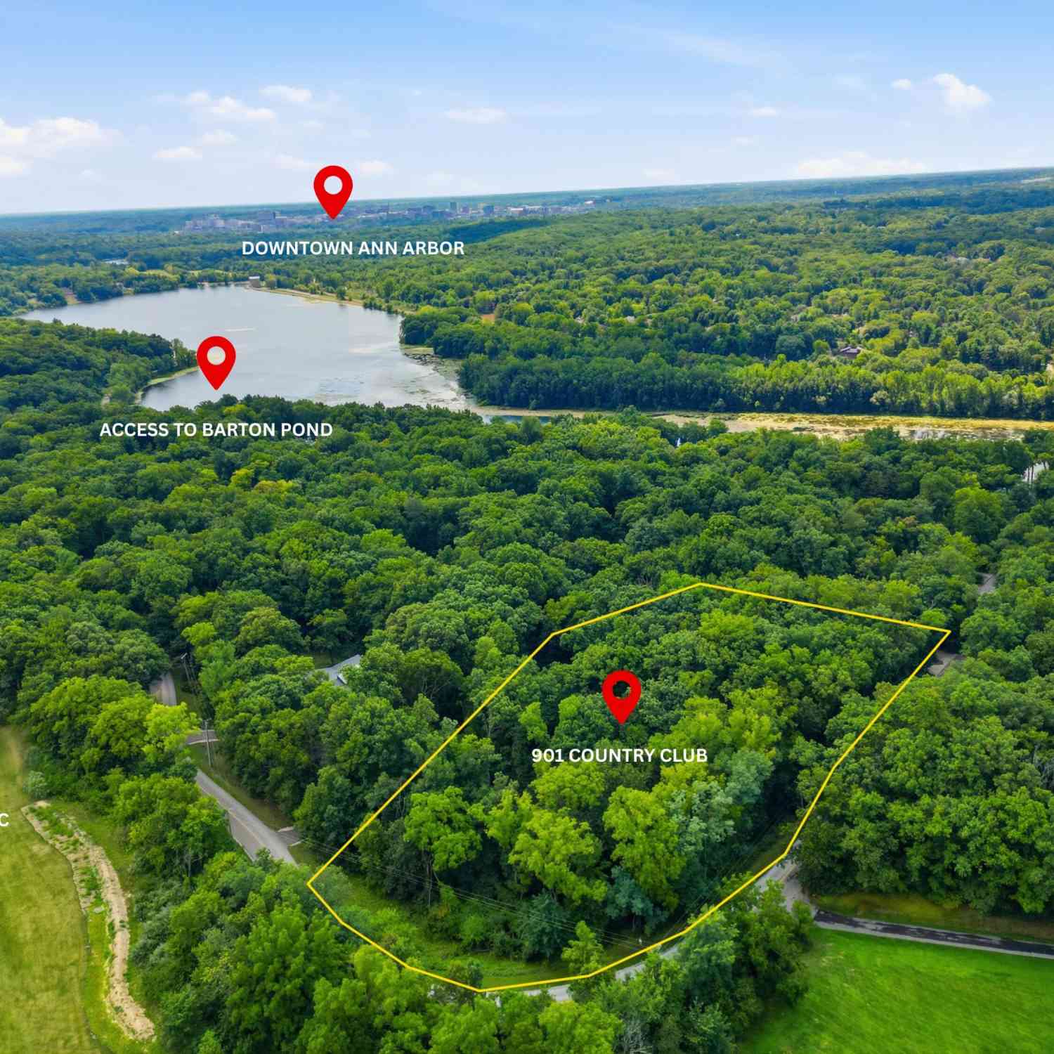 Vacant Land For Sale - 901 Country Club Road<br/> Ann Arbor, MI 48105