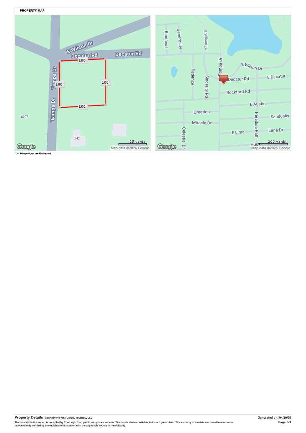 Vacant Land For Sale - Tampa Drive<br/> Lake County, Idlewild, MI 49642