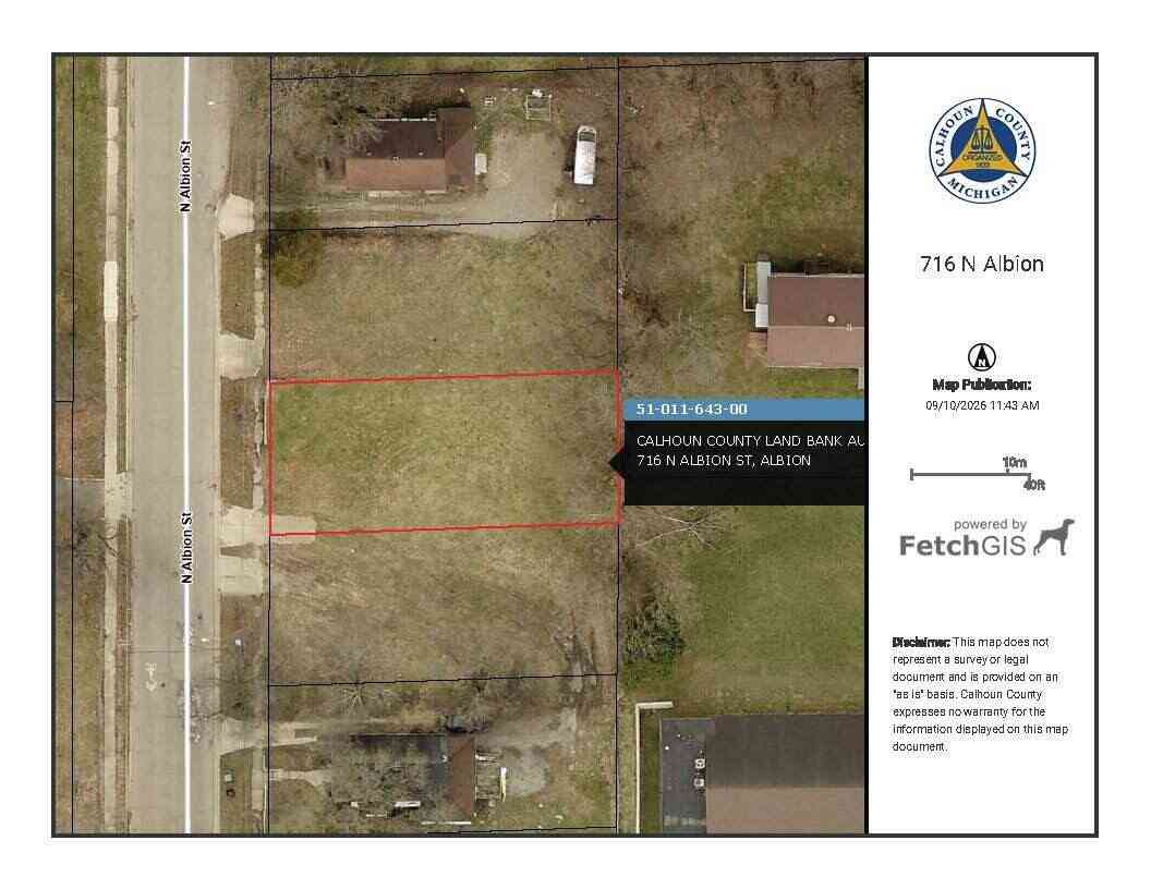 Vacant Land For Sale - 716 N Albion Street<br/> Calhoun County, Albion, MI 49224