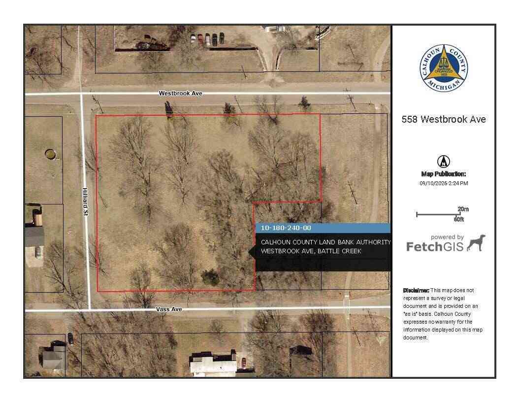 Vacant Land For Sale - 558 Westbrook Avenue<br/> Battle Creek, MI 49014