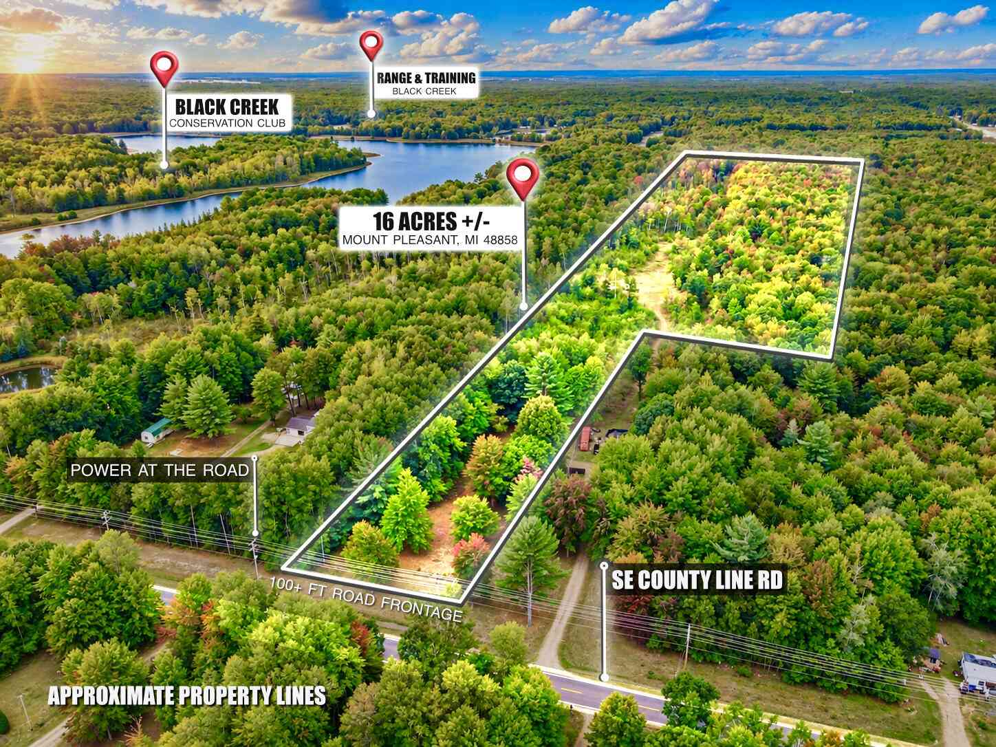 Vacant Land For Sale - 00000 SE County Line Road<br/> Mount Pleasant, MI 48858
