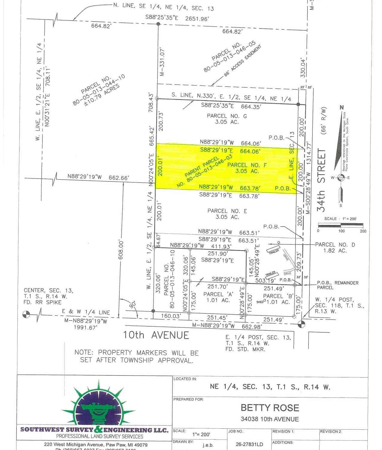 Vacant Land For Sale - Parcel F 34th Street<br/> Gobles, MI 49055