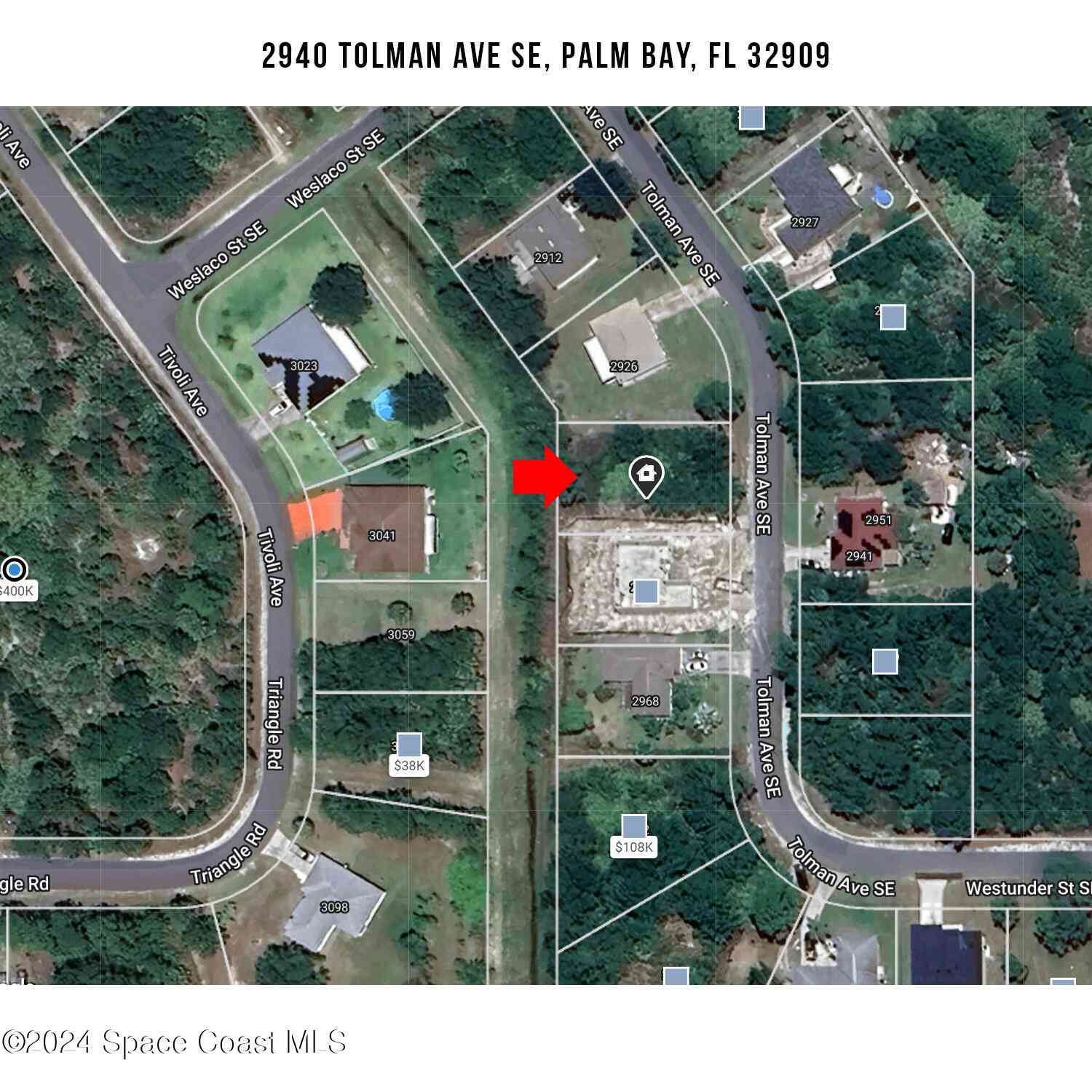 Vacant Land For Sale - 2940 Tolman Avenue<br/> Palm Bay, FL 32909