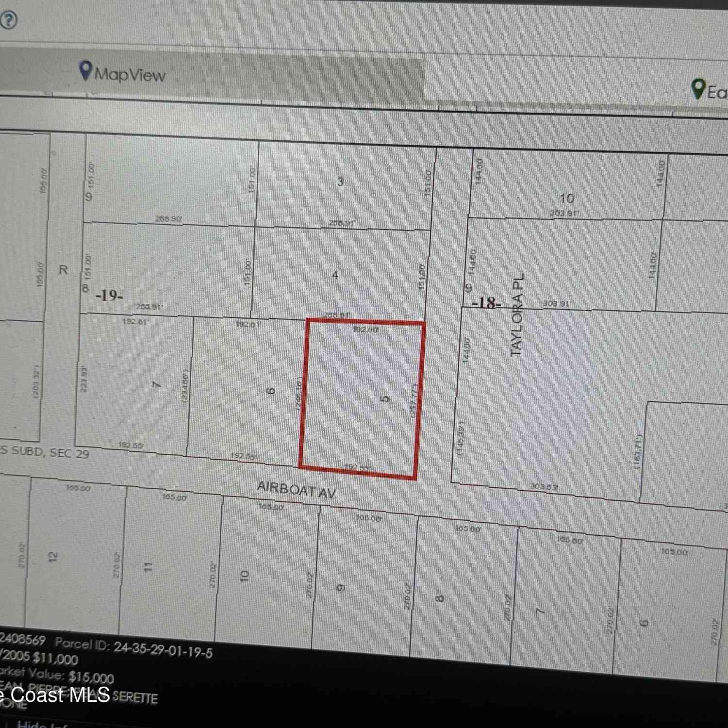 Vacant Land For Sale - Airboat Avenue<br/> Cocoa, FL 32926