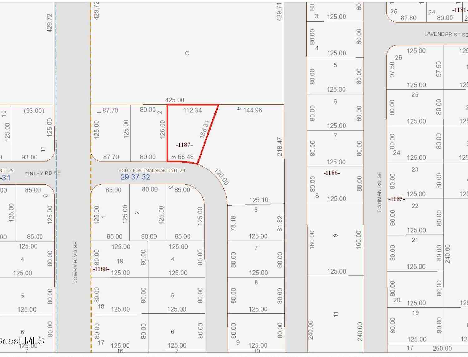 Vacant Land For Sale - 2991 Tinley Road<br/> Palm Bay, FL 32909