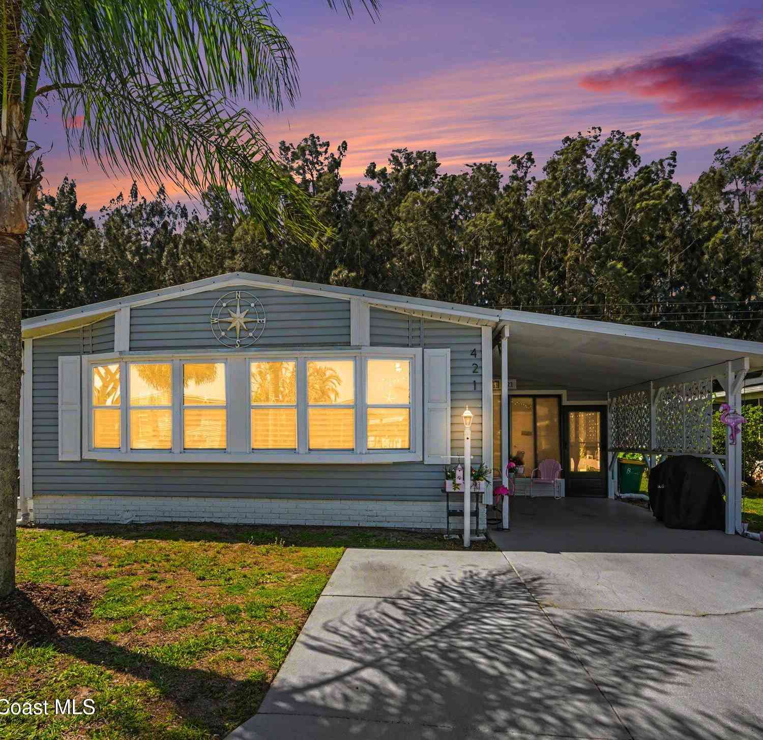 Mobile Home For Sale - 421 Papaya Circle<br/> Barefoot Bay, FL 32976
