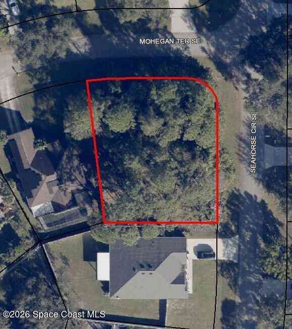 Vacant Land For Sale - 1301 Mohegan (corner Seahorse) Terrace<br/> Palm Bay, FL 32909