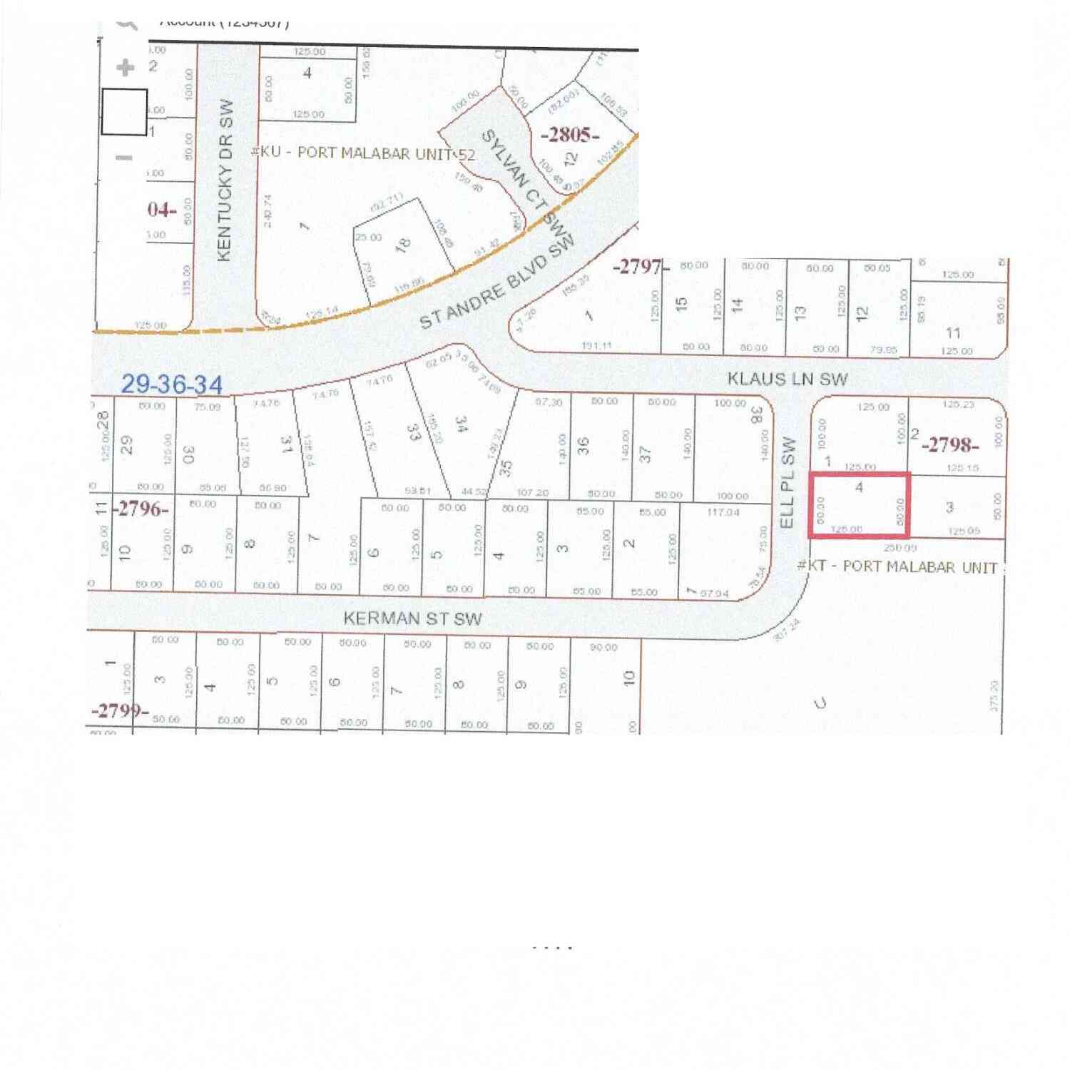 Vacant Land For Sale - 2995 SW Ell Place<br/> Brevard County, Palm Bay, FL 32908
