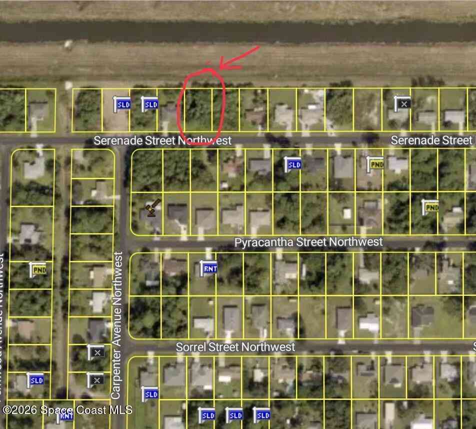 Vacant Land For Sale - 1025 Serenade Street<br/> Palm Bay, FL 32907