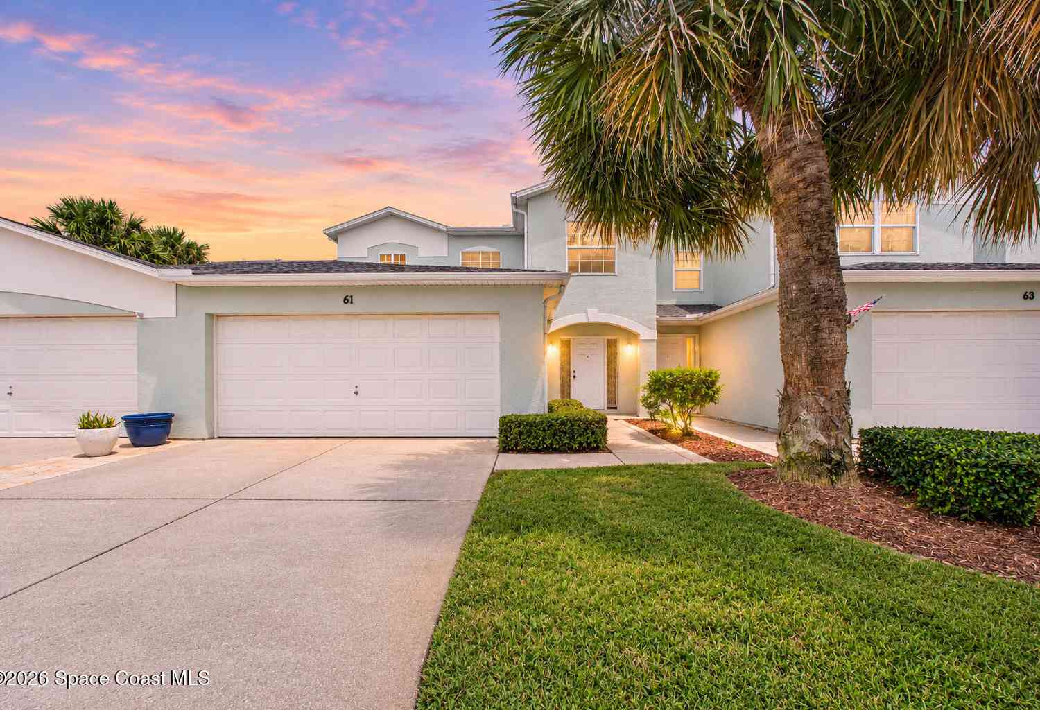 Townhouse For Sale - 61 Sunset Street<br/> Satellite Beach, FL 32937