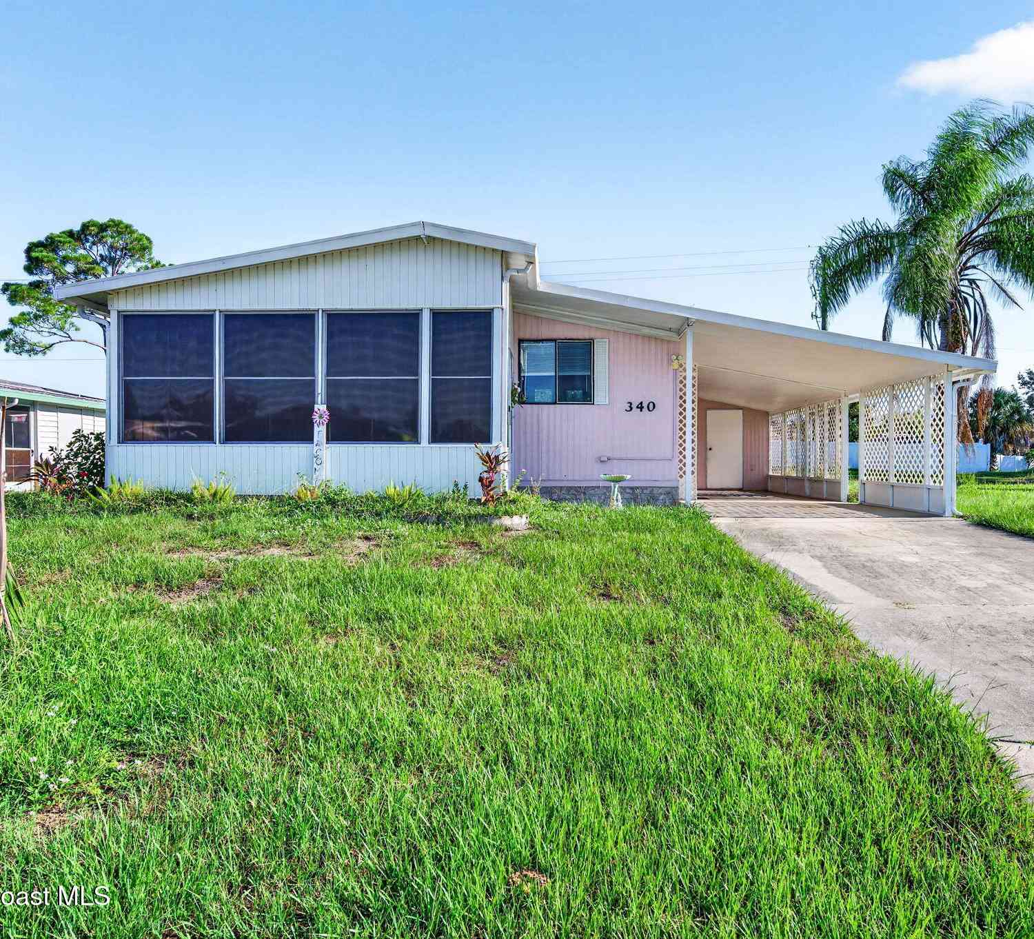 Mobile Home For Sale - 340 San Roberto Drive<br/> Brevard County, Titusville, FL 32780