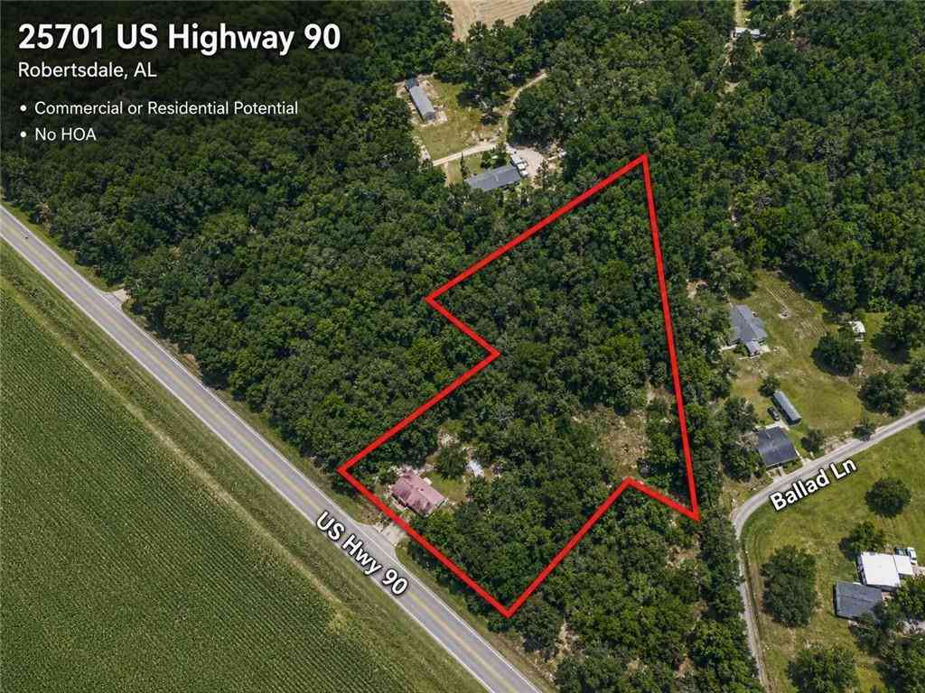 Vacant Land For Sale - 25701 Highway 90<br/> Robertsdale, AL 36567
