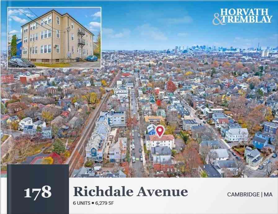 Multifamily For Sale - 178 Richdale Ave<br/> Cambridge, MA 02140