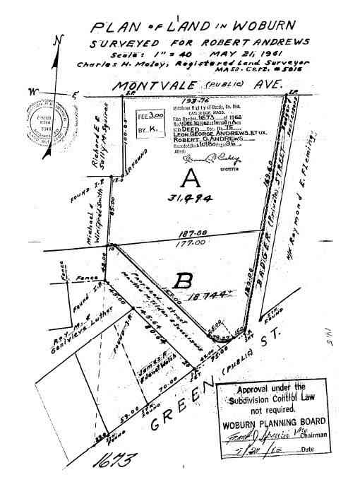 Vacant Land For Sale - 164 Green<br/> Middlesex County, Woburn, MA 01801