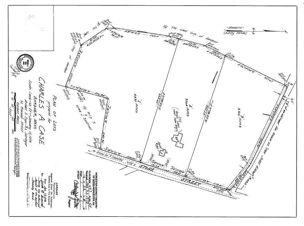 Vacant Land For Sale - LOT 3 Stone Street<br/> Worcester County, Gardner, MA 01440