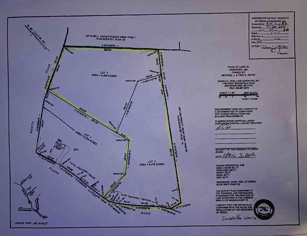Vacant Land For Sale - Clapp Rd + 0 North Rd<br/> Hardwick, MA 01037