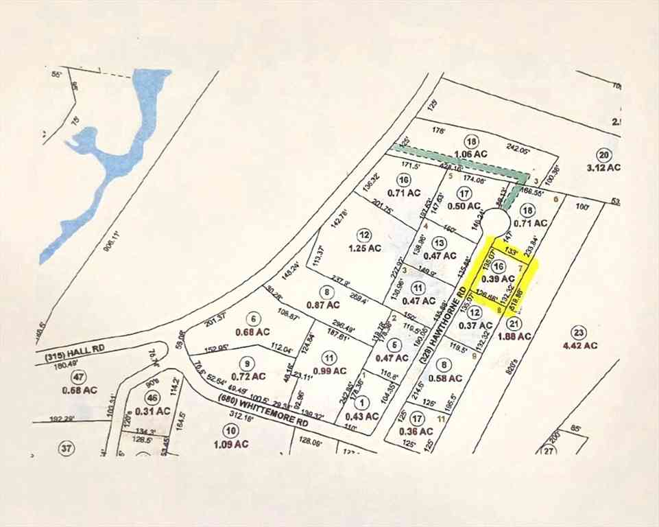 Vacant Land For Sale - 16 Hawthorne Road<br/> Sturbridge, MA 01566