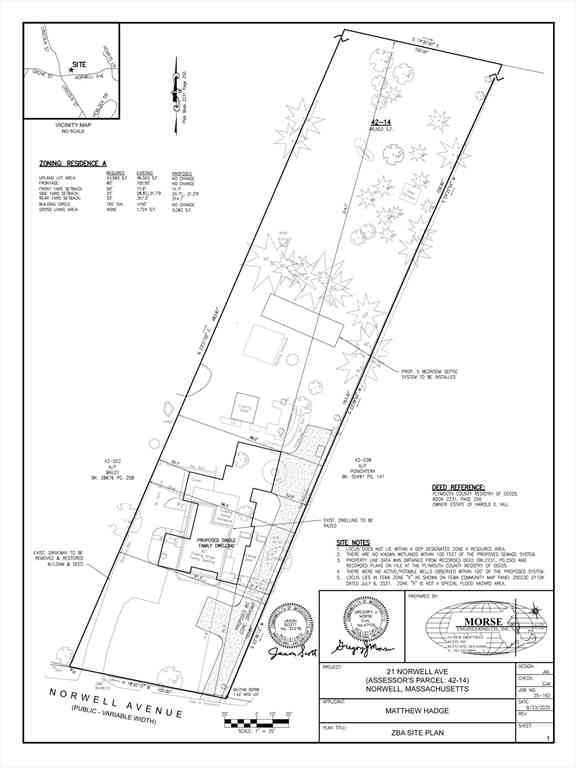 Vacant Land For Sale - 21 Norwell Ave<br/> Plymouth County, Norwell, MA 02161