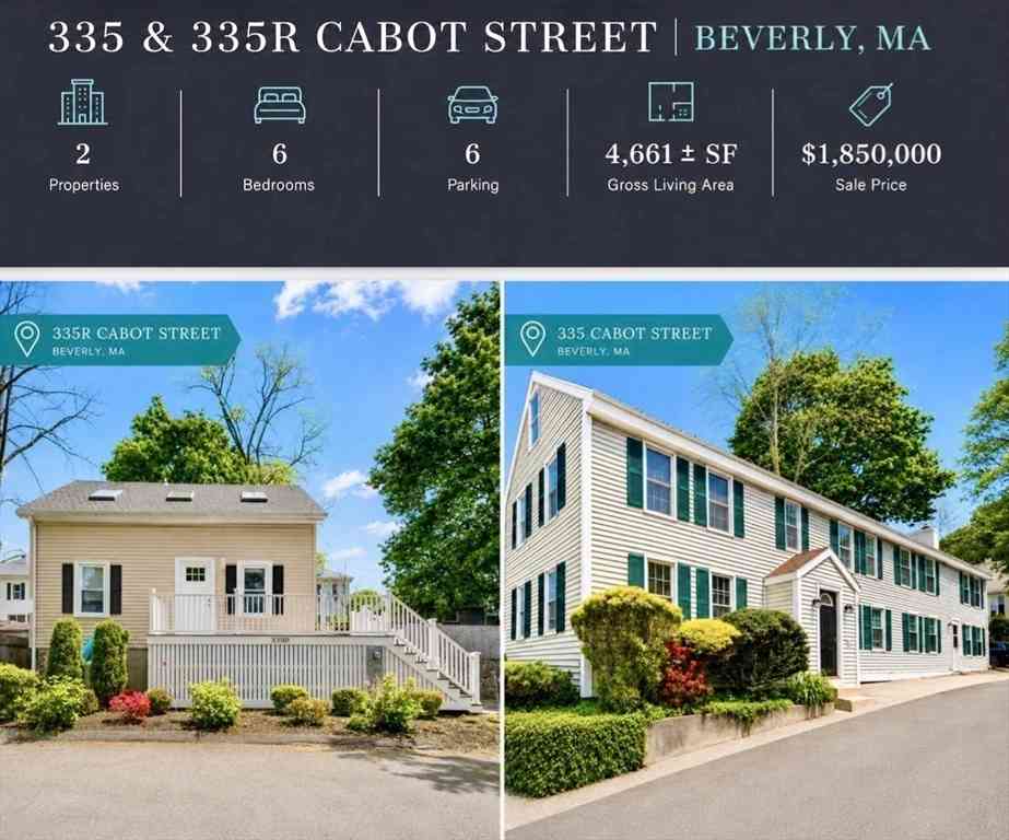 Homes For Rent - 335 & 335R Cabot St<br/> Beverly, MA 01915