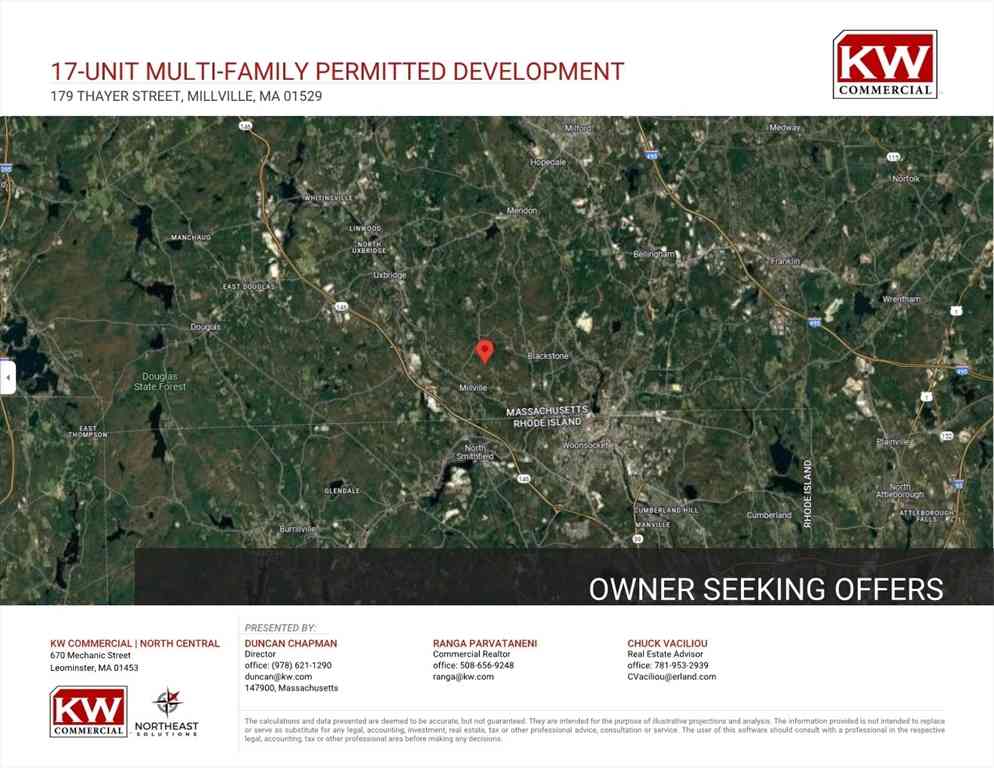 Vacant Land For Sale - 179 Thayer Street<br/> Millville, MA 01589