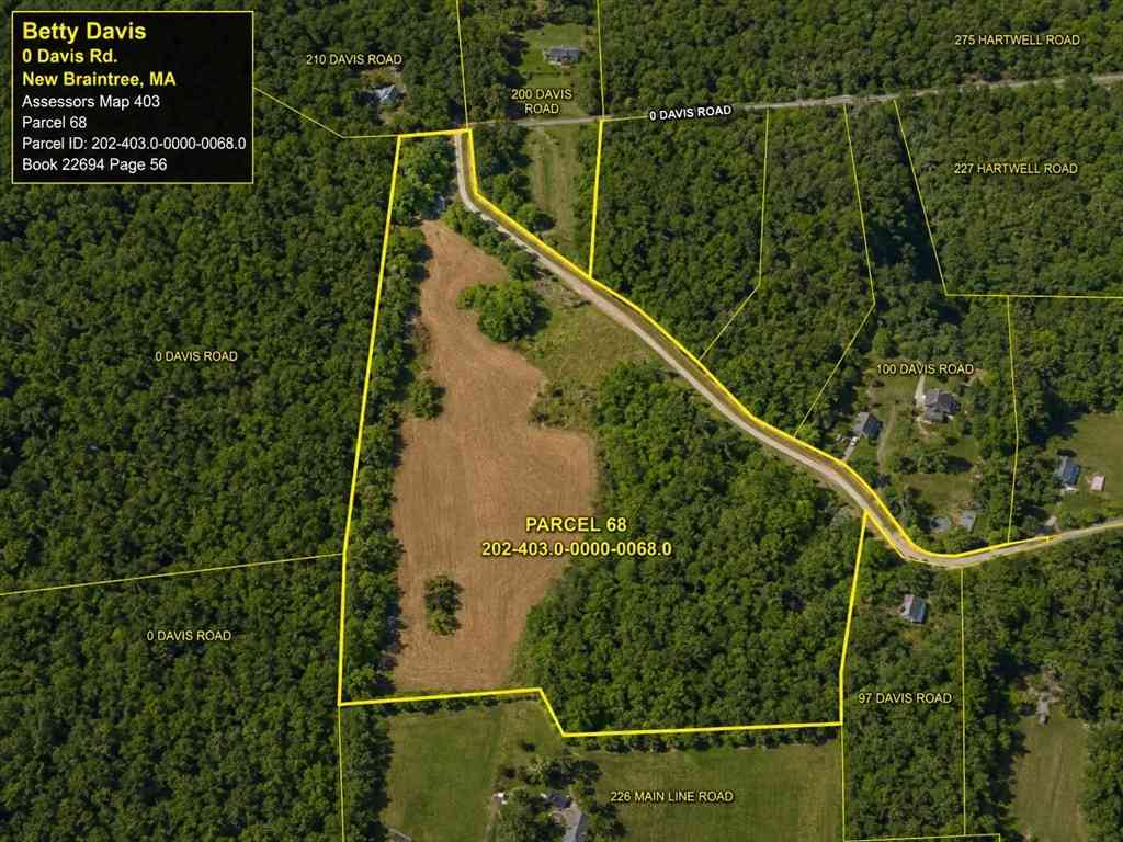 Vacant Land For Sale - Davis Rd<br/> New Braintree, MA 01531