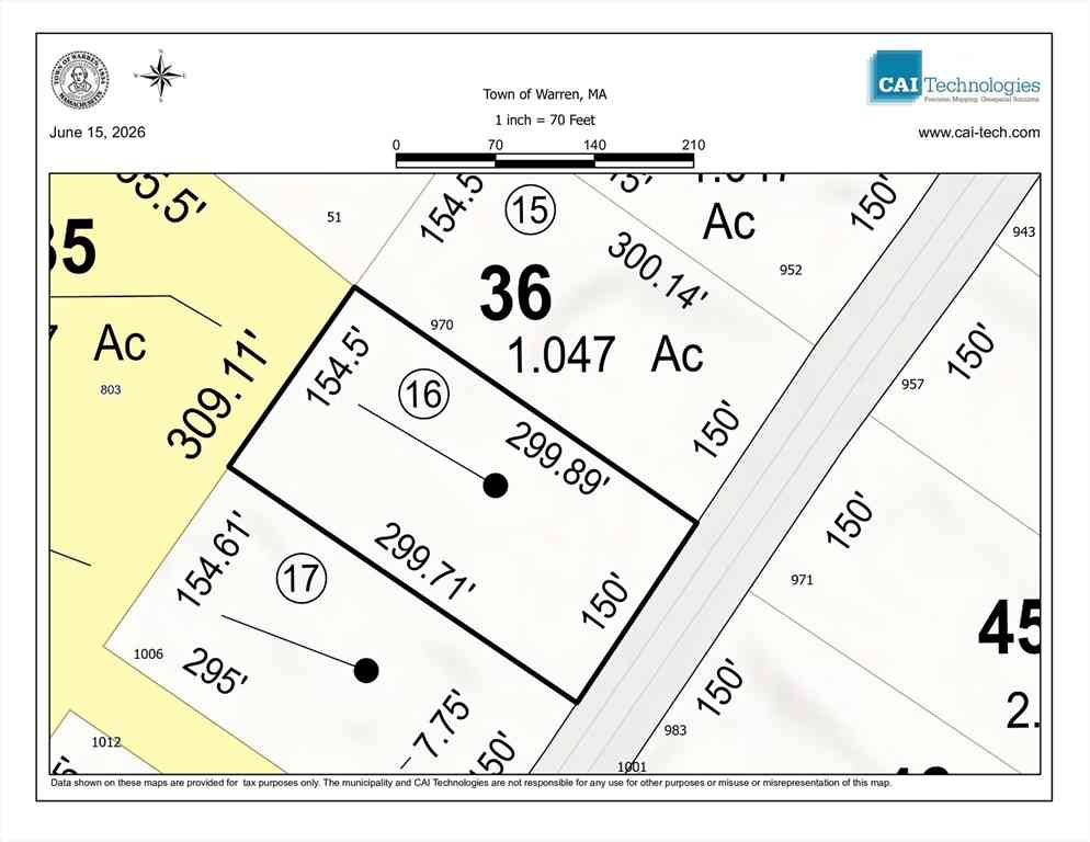 Vacant Land For Sale - LOT 16 Reed Street<br/> Warren, MA 01092