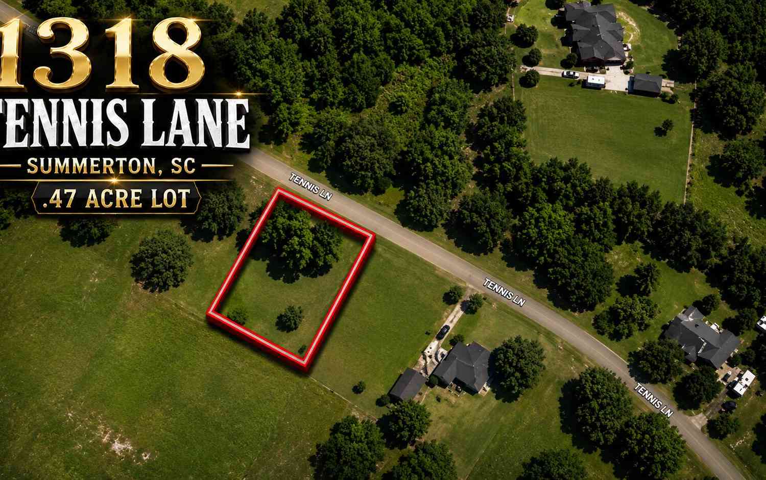 Vacant Land For Sale - 1318 Tennis Lane<br/> Summerton, SC 29148