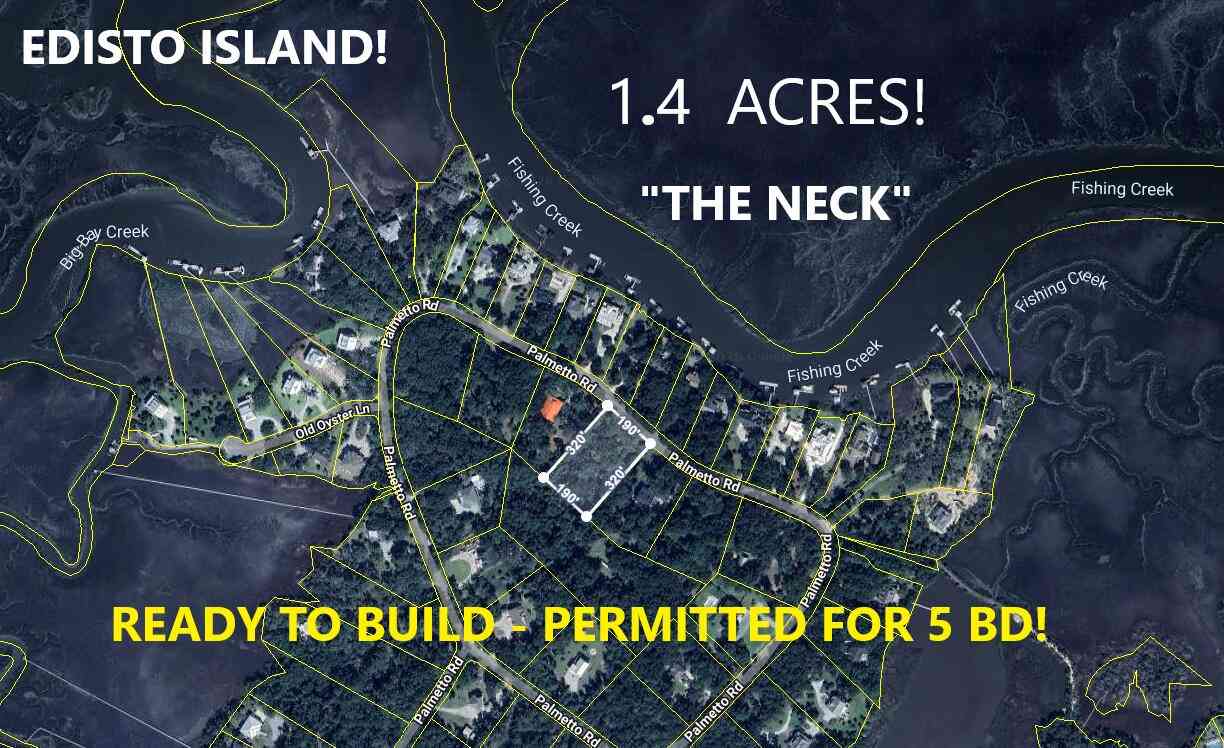 Vacant Land For Sale - 8917 Palmetto Road<br/> Edisto Island, SC 29438
