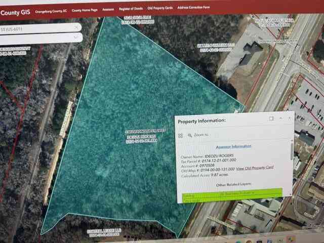 Vacant Land For Sale - 3303 Magnolia Street<br/> Orangeburg, SC 29115