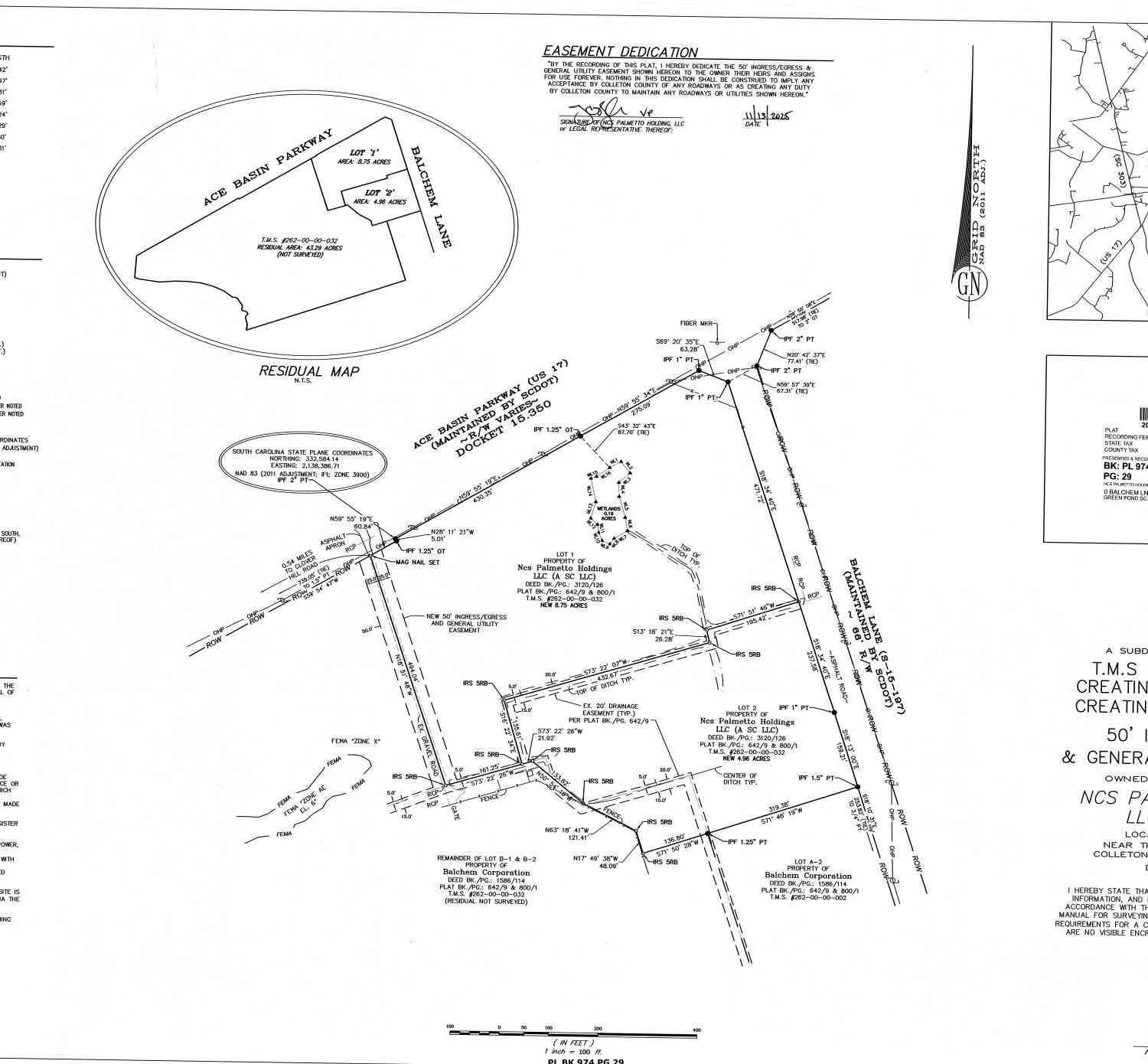 Vacant Land For Sale - Ace Basin Parkway<br/> Green Pond, SC 29446