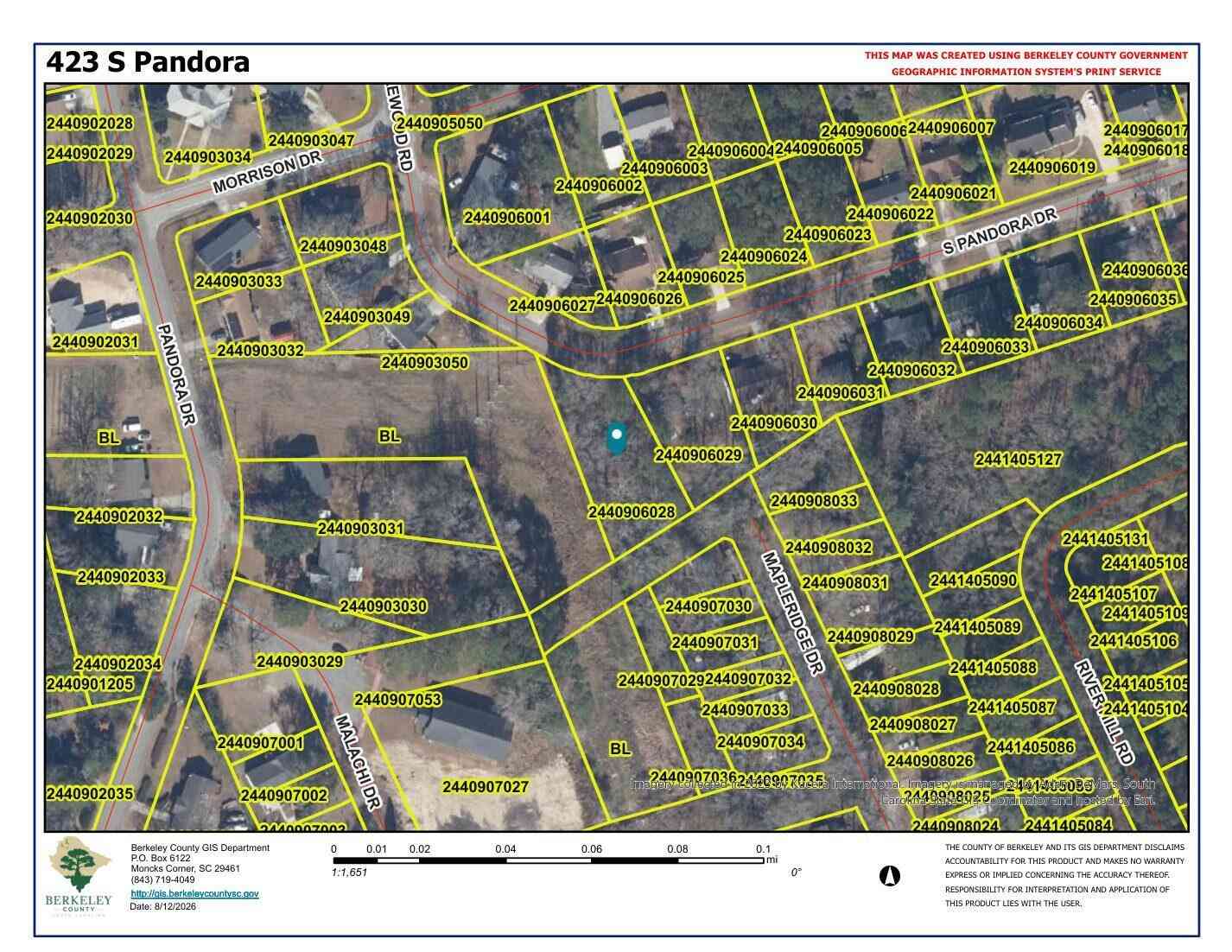 Vacant Land For Sale - 423 S Pandora Drive<br/> Goose Creek, SC 29445