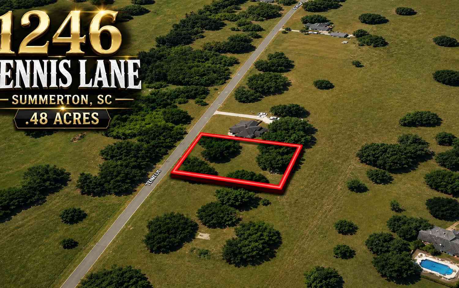 Vacant Land For Sale - 1246 Tennis Lane<br/> Summerton, SC 29148