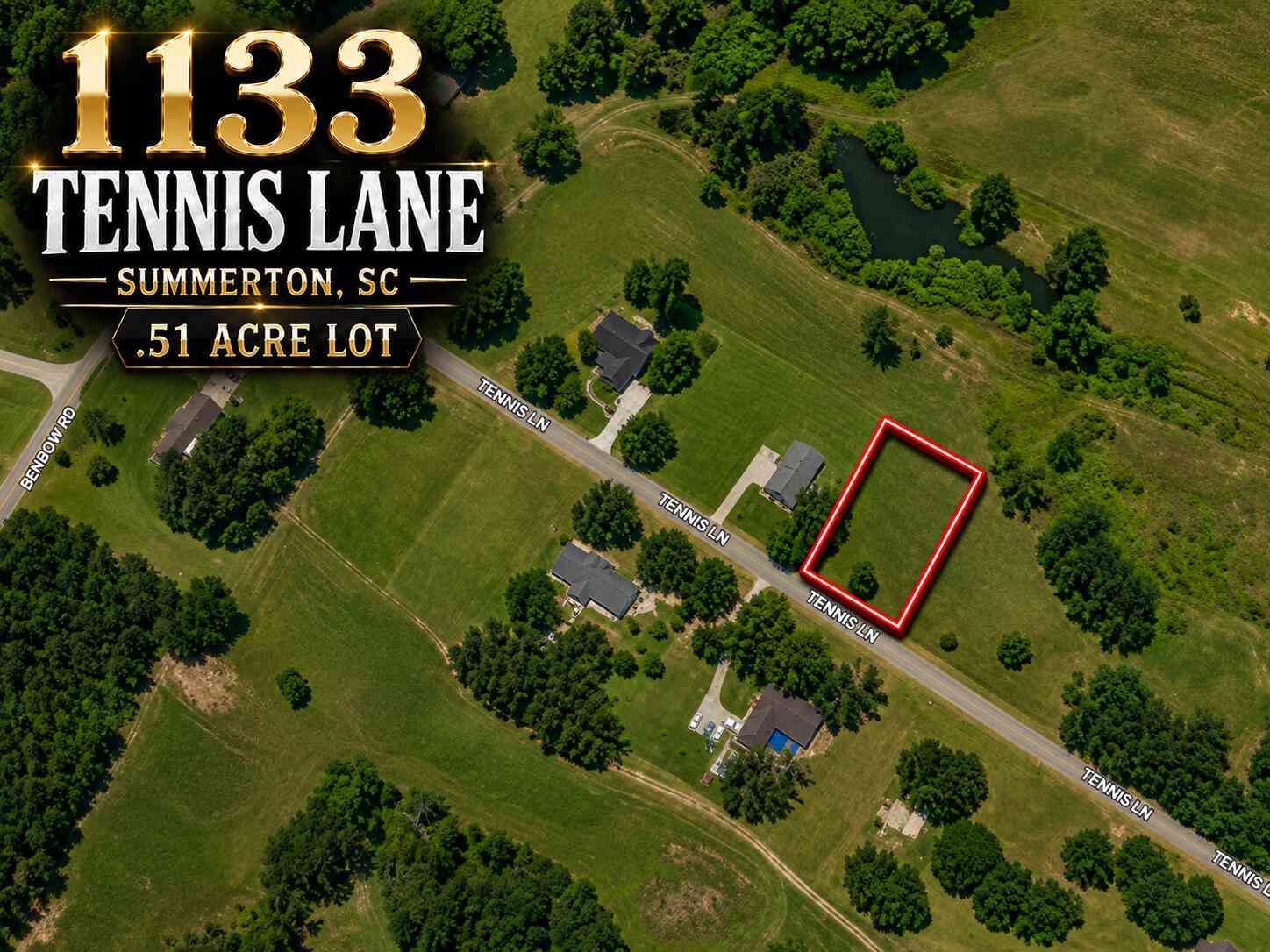 Vacant Land For Sale - 1133 Tennis Lane<br/> Summerton, SC 29148