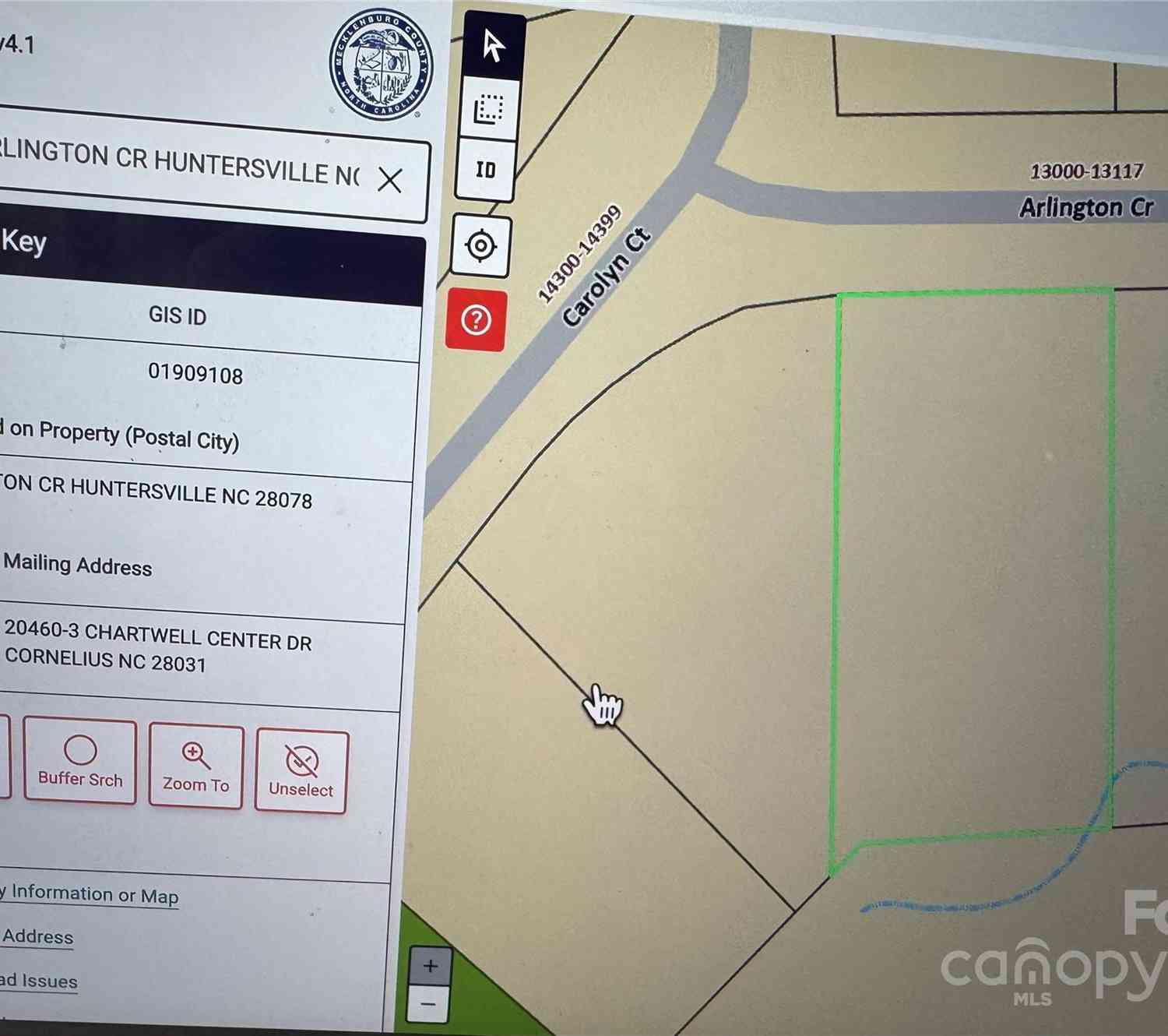 Vacant Land For Sale - 13116 Arlington Circle<br/> Huntersville, NC 28078