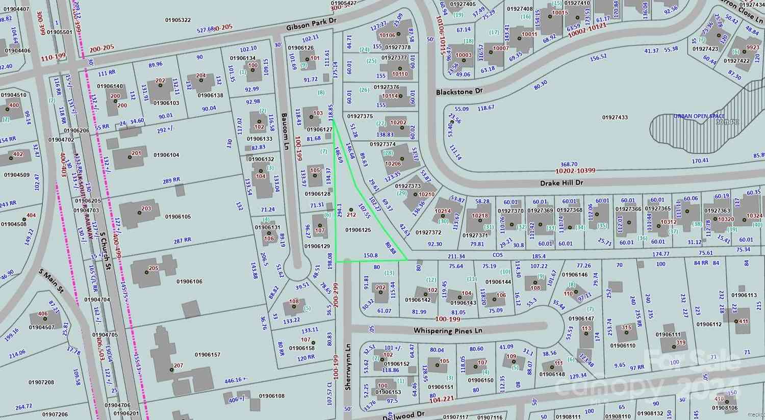 Vacant Land For Sale - 212 Sherrwynn Lane<br/> Huntersville, NC 28078