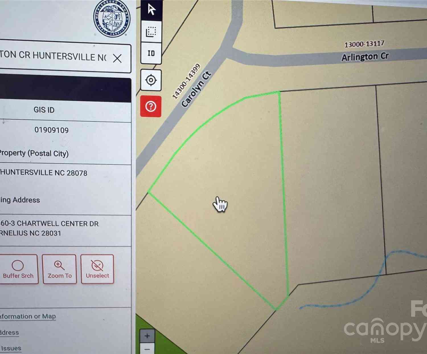 Vacant Land For Sale - 14320 Carolyn Court<br/> Huntersville, NC 28078