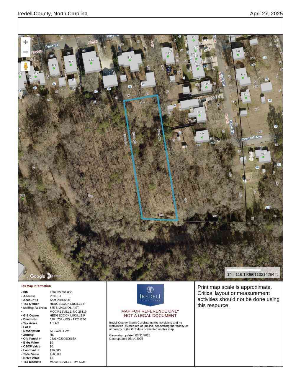Vacant Land For Sale - Pine Street<br/> Mooresville, NC 28115