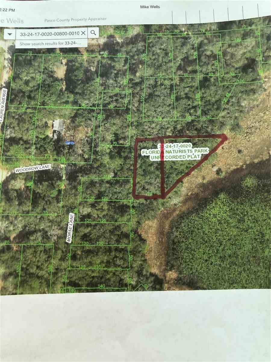 Vacant Land For Sale - 12236 Woodrow Lane<br/> HUDSON, FL 34669