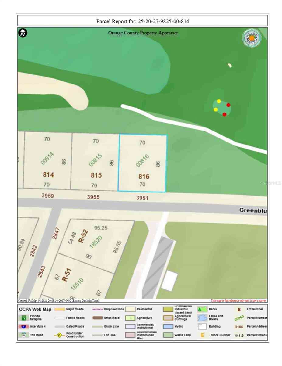 Vacant Land For Sale - 3951 Greenbluff Road #816<br/> ZELLWOOD, FL 32798