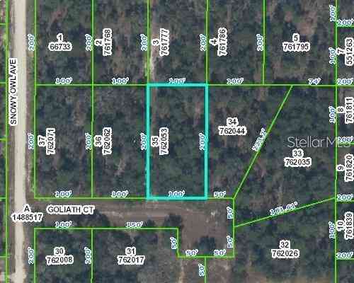 Vacant Land For Sale - Goliath Court<br/> WEEKI WACHEE, FL 34614